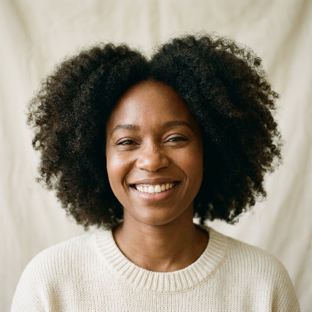 Member — Black woman with natural curly hair